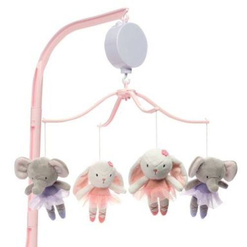 Bedtime Originals Tiny Dancer Musical Baby Crib Mobile: Attaches to Crib, Elephant Pattern, Battery Powered
