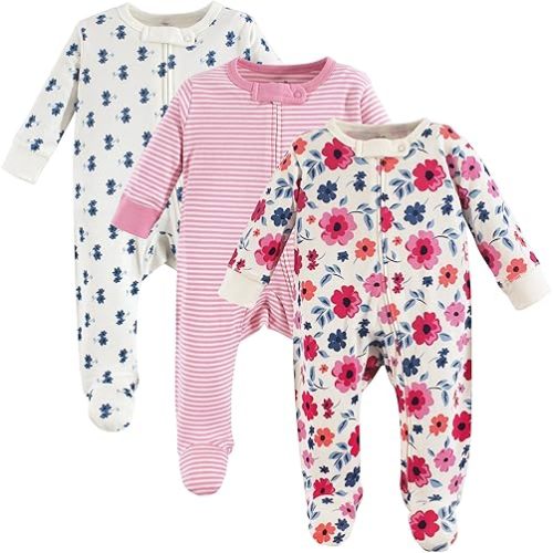 Touched by Nature Baby Girls' Organic Cotton Sleep and Play