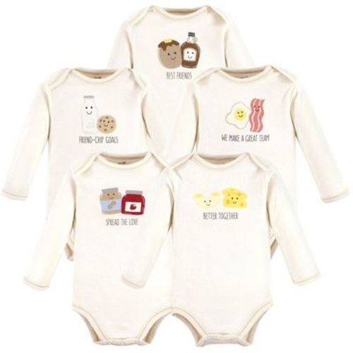 Touched by Nature Organic Cotton Long-Sleeve Bodysuits, Better Together, 3-6 Months
