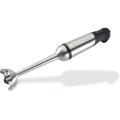 All-Clad Electrics Stainless Steel Immersion Blender 2 Piece Turbo Function 600 Watts Detachable, Variable Speed Control, Hand Blander, 9-1/4-inch