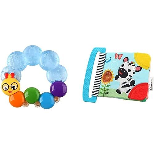 Teether Value Combo Set Curious Explorers Teether Book & Teether-Pillar Chillable Teether Rattle