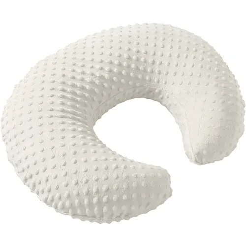 Pillowcase for Nursing Pillow and Positioner for Breastfeeding and Bottle Feeding, Propping Baby, Tummy Time, Baby Sitting Support, Awake-Time Support, Pillow Cover Only (Beige)