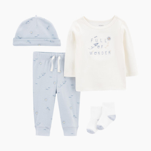 Carter's 4-Piece Take-Me-Home Set - Blue, 3 M