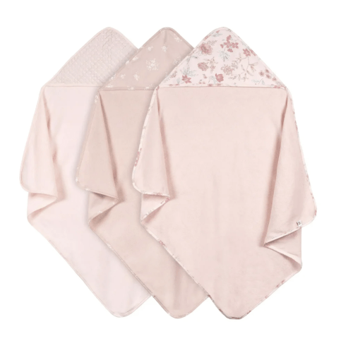 Just Born - 3-Pack Hooded Towels Set