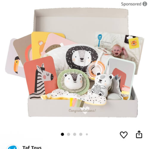 Taf Toys Newborn Developmental Toy Kit, Perfect for Boys and Girls, Includes 12 Essential Baby Boy and Girl Toys for Learning and Stimulation, Ideal New Baby Gift Basket