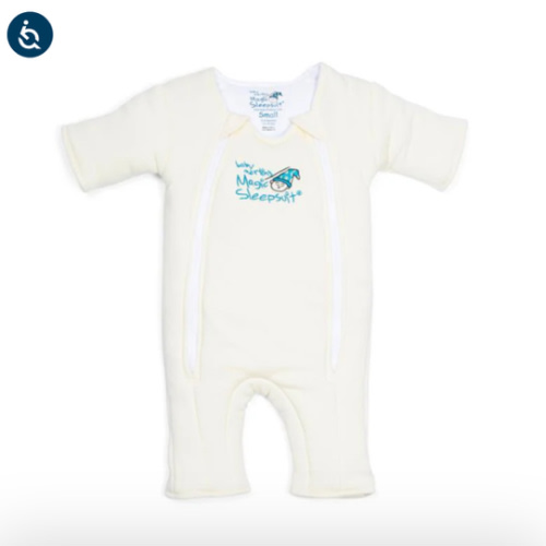 Cream Baby Merlin’s Magic Sleepsuit | Soft 100% Cotton Infant Sleepsuit