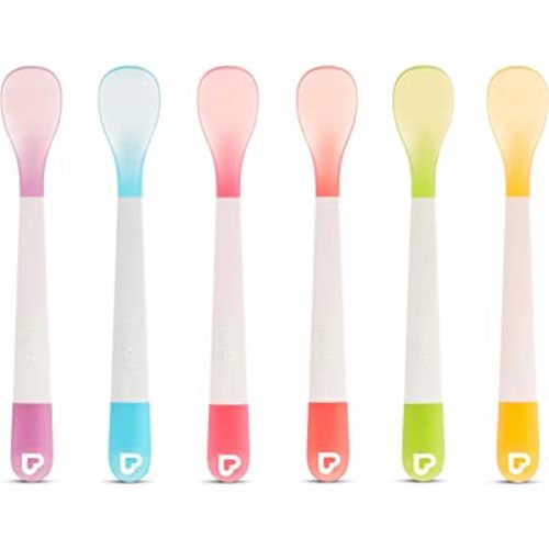 Munchkin® Lift Baby and Toddler Spoons, Rest Keeps Tip Off Table, Multicolored, 6 Count