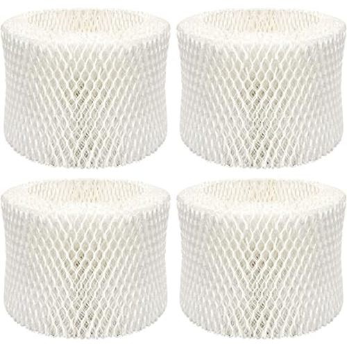 Funmit Humidifier Filters Replacement for Honeywell Humidifier Filter HAC-504 HAC-504AW and Honeywell Filter A, Replacement for Honeywell HCM-350 HCM-500 HCM600 Cool Mist Humidifiers, 4 Pack, White