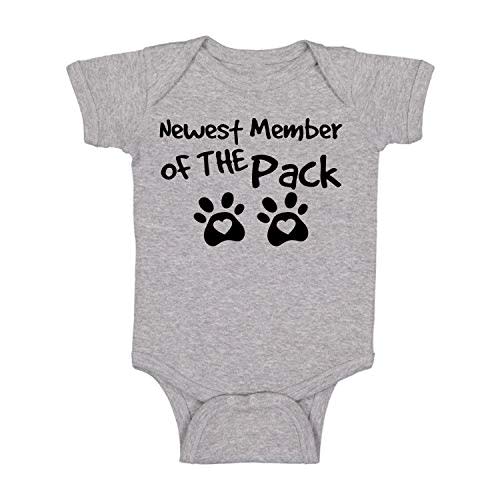 Newest Member of The Pack - Funny Baby Essentials Bodysuit - Newborn Girl Outfits Baby Romper