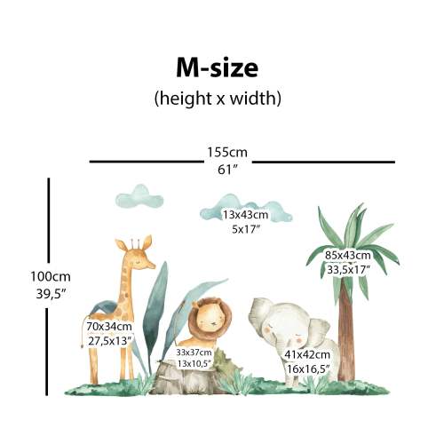 Cute Safari Savanna Animals