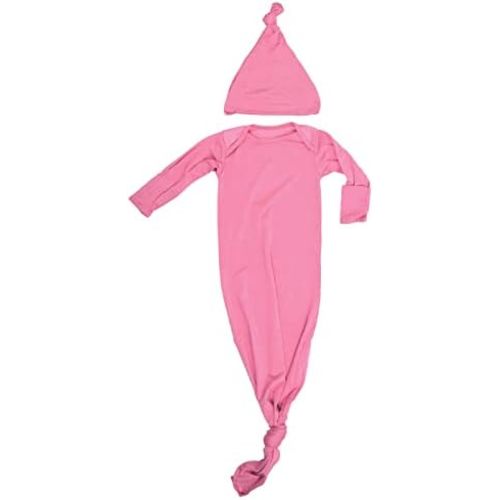 Three Little Tots Newborn Baby Knotted Tie Gown - Infant