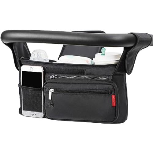 Universal Baby Stroller Organizer with Cup Holder, Gifts for Mom Mother, Convenient Stroller Caddy Accessories Fits for Uppababy, Baby Jogger, Britax, Nuna