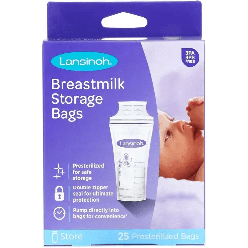 Lansinoh Breastmilk Storage Bags - 25 ct - 2 Pk