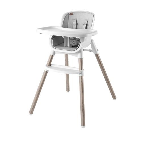 Chicco Zest LE 4-in-1 Folding High Chair, Feeding Chair, Toddler Chair and Youth Stool, Multi-Use Easy Clean High Chair | Crema/White
