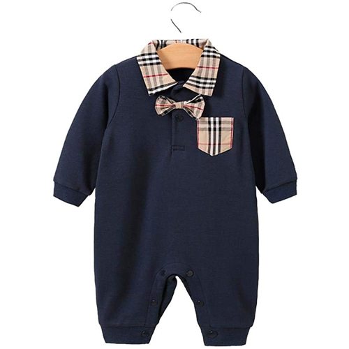 Baby Boys Romper Overalls Short Sleeve Polo Cotton Outfits Infant Clothes with Hat