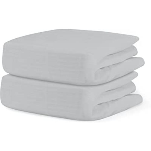 Newton Baby Organic Fitted Crib Sheets (2-Pack) - 100% Breathable and Ultra-Soft, 100% Organic Muslin Cotton, Twilight Grey, Fits All Standard Cribs