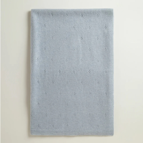 Cashmere Baby Blanket | Pointelle Cashmere Baby Blanket | Petit Louli