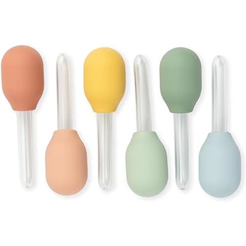 Inspire My Play 6 x Pastel Liquid Droppers For Kids Crafts - Sensory Play Pipettes for Kids - Sensory Play Toys and Accessories