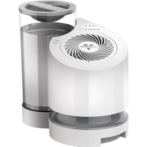 Vornado EV100 Evaporative Whole Room Humidifier with SimpleTank, 1 Gallon Capacity, White