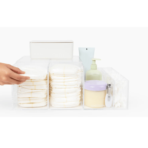 Beddi Baby Modern Acrylic Diaper Caddy Organizer