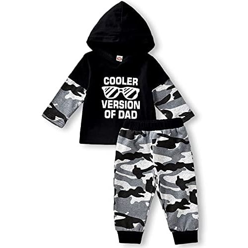 Aalizzwell Toddler Infant Baby Boys Hoodie Sweatshirt Pants Outfits Spring Winter Sweatsuits Clothes Sets