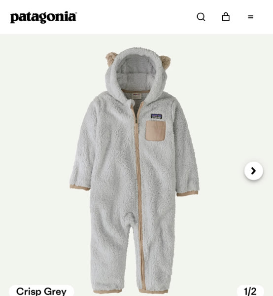 Patagonia Baby Furry Friends Fleece Bunting