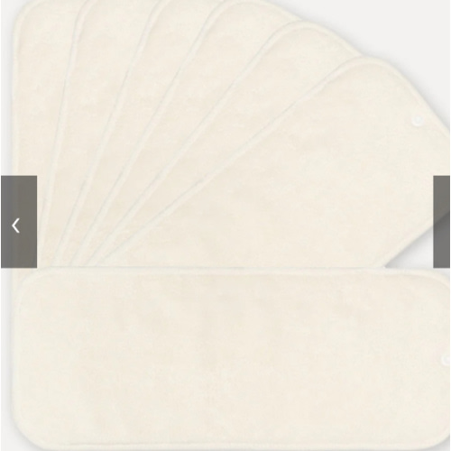7 Pack Bamboo Inserts with Button Snaps