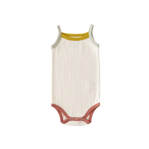 Pointelle Sleeveless One-Piece - Rainbow