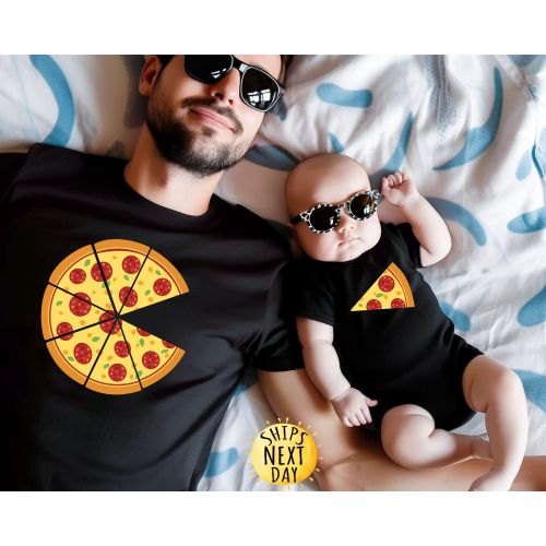 Dad and Baby Pizza Shirt, Dad and Son Shirt, Dada Lover Shirt, Toddler Shirt, Dad Gift, Toddler or Youth Sweatshirt, Father's Day Gift