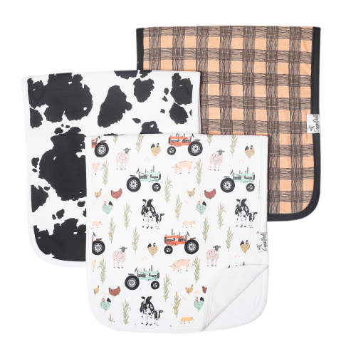 Copper Pearl Burp Cloths- Jo