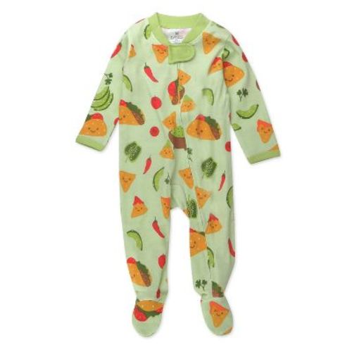 Organic Cotton Fun Foods Pajamas For Babies & Toddlers Taco Time 12m