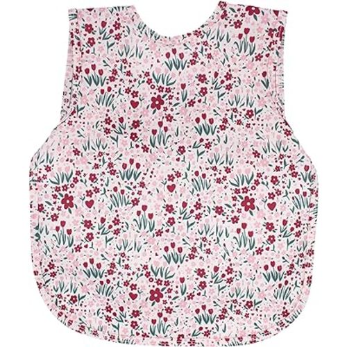 BapronBaby Floral/Nature Bapron - No Neck Tie Safer Bib - Baby & Toddler - Soft Waterproof - PVC, BPA & Phthalate Free - 6m+