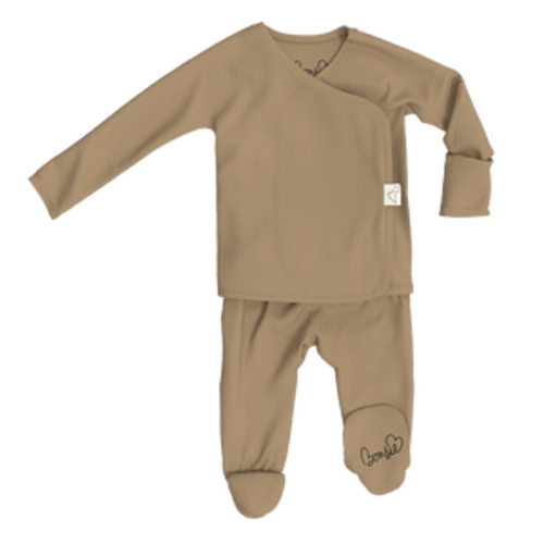 Footie - Mocha – Bonsie Skin to Skin Babywear