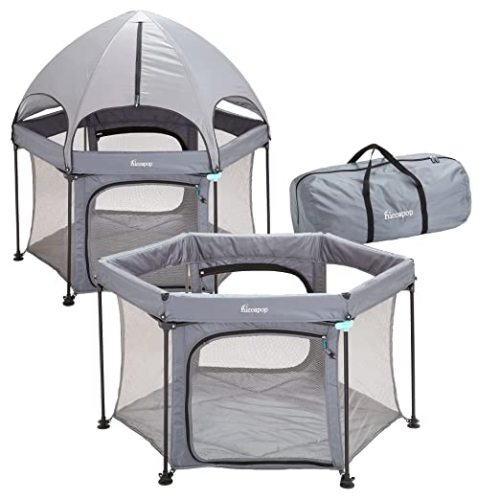 Outdoor Baby Playpen with Canopy