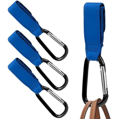 Maplefield 4-Pack Stroller Hooks for Bags – Secure Loop Clips for Hanging Gear & Day Out Organization