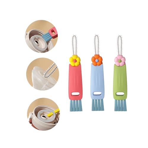 Swicado 3 in 1 Cup Lid Cleaning Brush - 2025 New Multifunctional Tool for Thorough Cleaning of Bottles, Cups, and Tight Spaces - Ideal for Home & Kitchen