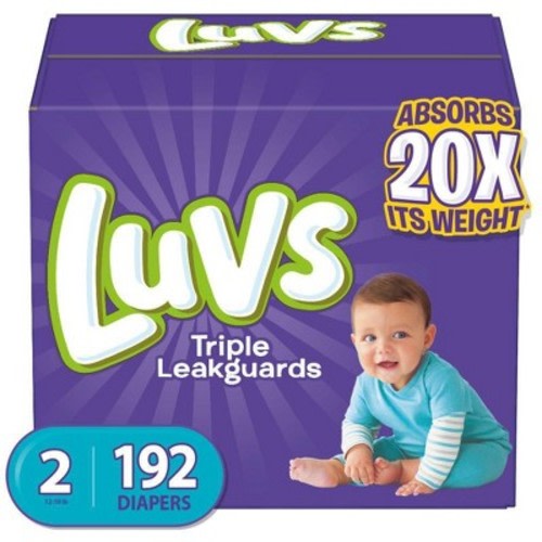 Luvs Disposable Diapers Giant Pack - (Select Size), Size: Size 2 (192ct)