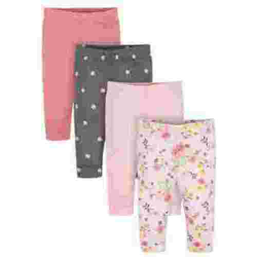 Gerber Baby Girl Pants, 4-Pack (Newborn-24 Months)