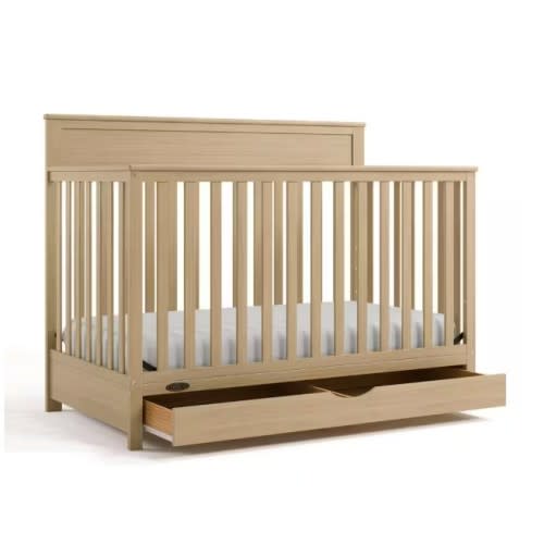 Graco Shiloh Driftwood 5-in-1 Convertible Crib with Drawer 04589-107