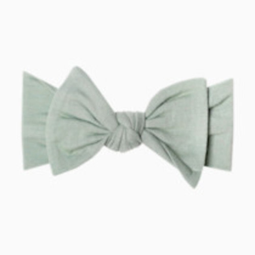 Copper Pearl Knit Headband Bow - Briar
