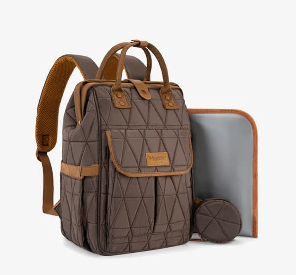 Wrangler Leopard Print Diaper Bag