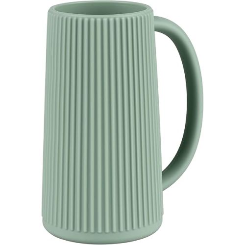Food Grade Silicone Wash Rinser Cup for Kids with Easy Grip Handle, Baby Bath Rinse Cup (Cambridge Blue)