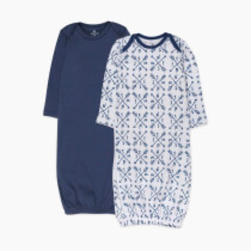 Honest Baby Clothing 2-Pack Organic Cotton Sleeper Gowns - Compass, 0-6 M, 2