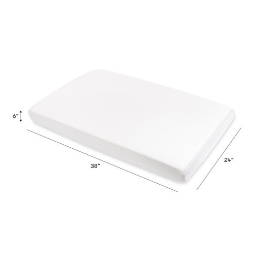 babyletto Plain White Muslin Mini Fitted Sheet & Reviews | AllModern