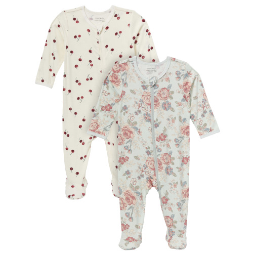 Modern Moments by Gerber Baby Neutral Super Soft 2-Pack Sleep N´Play, Sizes Newborn - 12 Months