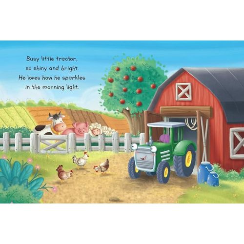 The Busy Little Tractor - Childen's Padded Board Book