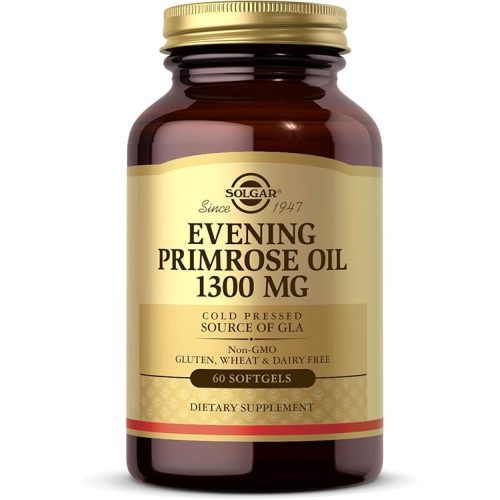 Solgar Evening Primrose Oil 1300 mg, 60 Softgels - Promotes Healthy Skin & Cardiovascular Health - Nutritional Support for Women - Non-GMO, Gluten Free, Dairy Free - 60 Servings