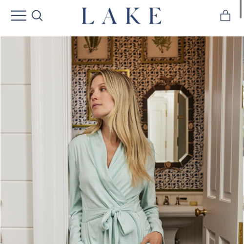 LAKE | Women | Pima Cotton Pajamas | Parisian Green Pima Robe