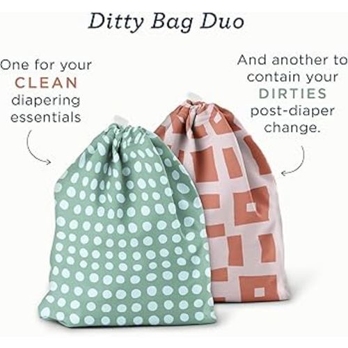 Amazon.com: Esembly Wet Day Bag, Wet Dry Bag for Cloth Diapers - Waterproof, Reusable and Washable - Multipurpose Diaper, Pool, Beach, Gym and Travel Bag with Two Compartments - One Size, Botanic Garden : Baby