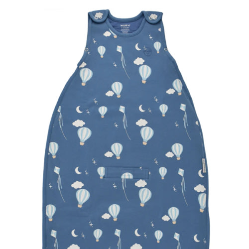 4 Season® Ultimate Baby Sleep Bag, Merino Wool & Organic Cotton, Hot Air Balloon